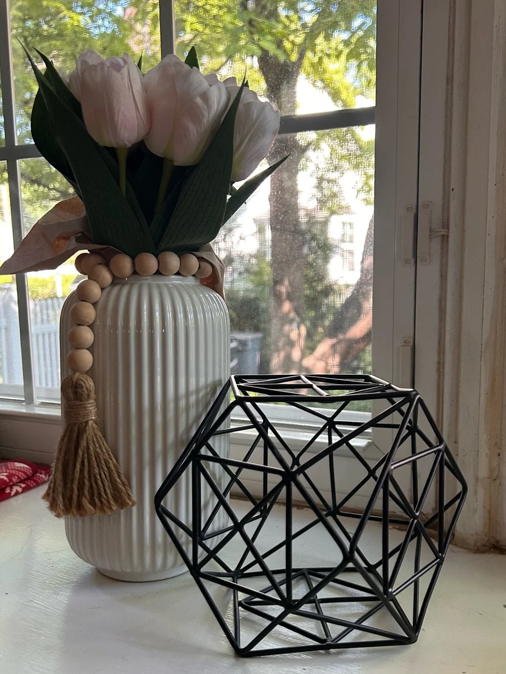 Modern Black Geometric Metal Home Decor